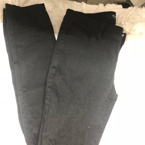 Wax black jeans